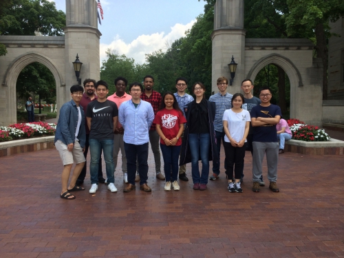 Ye group from 2018 pictured in front of the Sample Gates